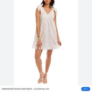 Allison New York White Rosalie Mini dress